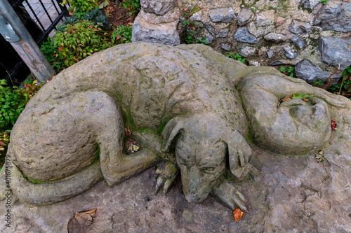 Photography Monument to the faithful dog at the foot of the Galata tower