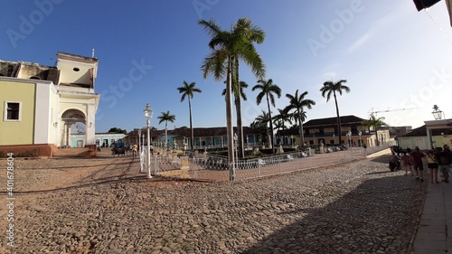 central square of Trinidad Cuba