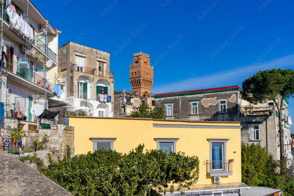 Italy, Campania , Naples  .Palasciano tower