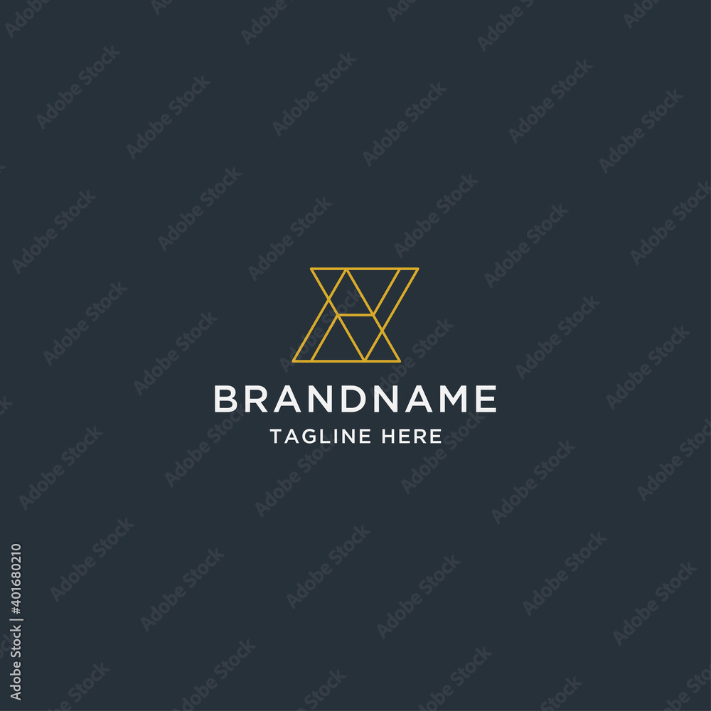 Abstract sacred triangle logo icon design, elegant, luxury, gold, modern template vector Abstract sacred triangle logo icon design, elegant, luxury, gold, modern template vector