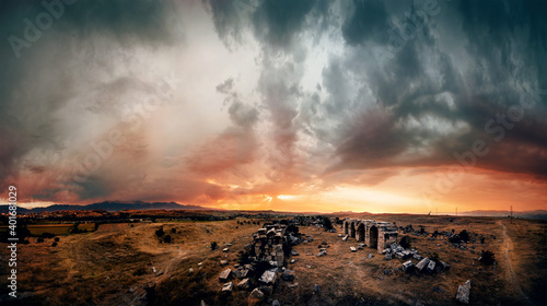 sky, landscape, sunset, nature, clouds, cloud, mountain, desert, storm, sun, mountains, dark, weather, volcano, sea, blue, hill, travel, rock, sunrise, rain, road, view, sand, summer