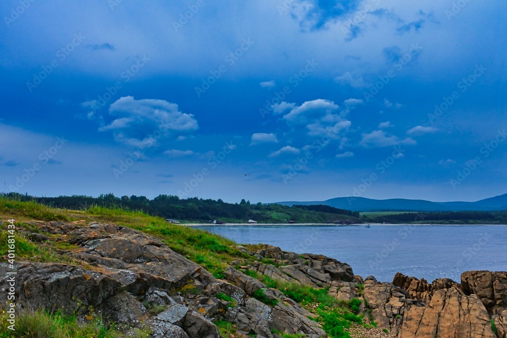 Landscape with clouds in Ahtopol