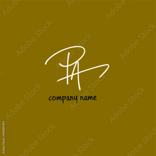PA Handwritten Logo for Identity