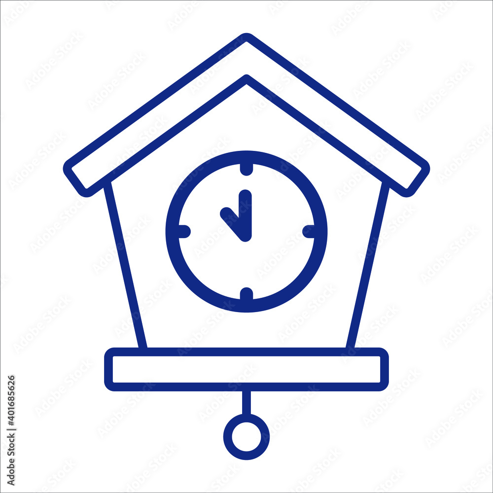 time icon, modern style Christmas and New Year line icon, Isolated winter holiday symbols time icon, modern style Christmas and New Year line icon, Isolated winter holiday symbols