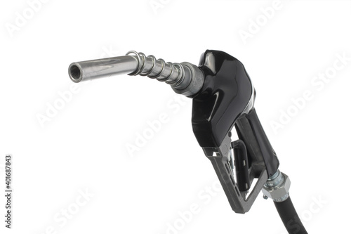 petrol gas pump nozzle cut-out photo
