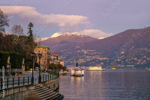 Azzano town on lake Como photo