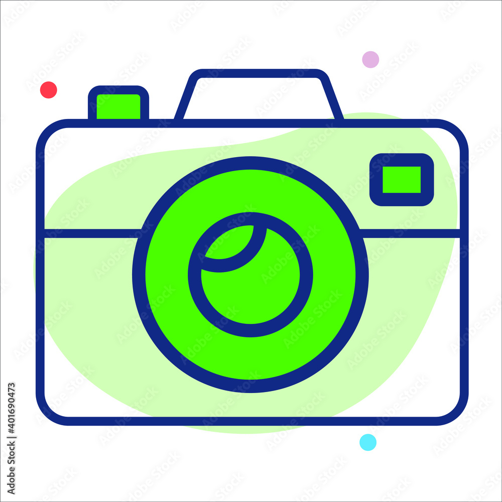 camera icon, modern style Christmas and New Year line icon, Isolated winter holiday symbols camera icon, modern style Christmas and New Year line icon, Isolated winter holiday symbols