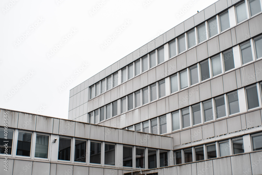 Dark dirty corporate building hamburg city nord Dark dirty corporate building hamburg city nord