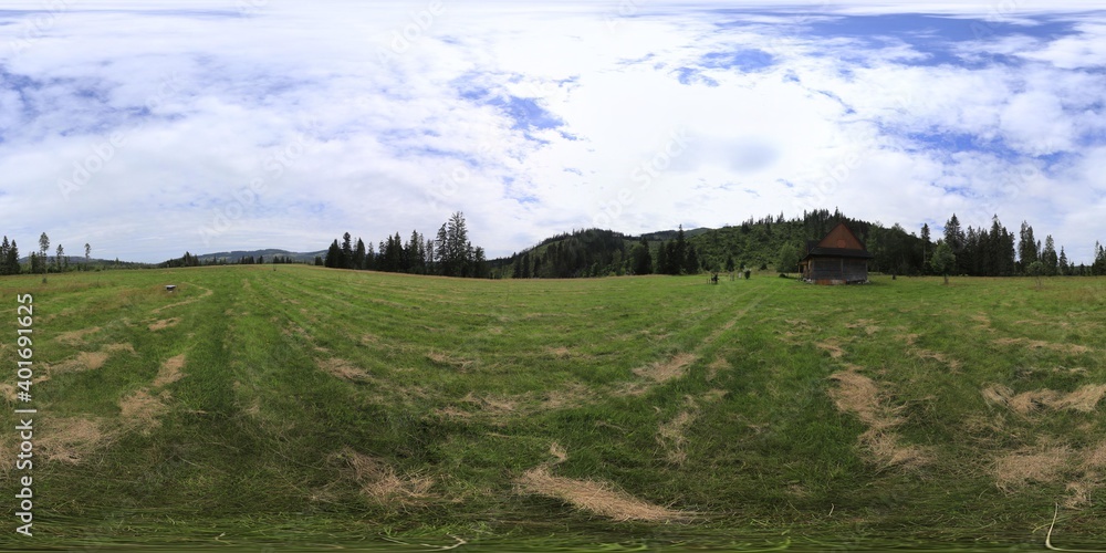 Fototapeta premium Tatra Mountains in the summer HDRI Panorama