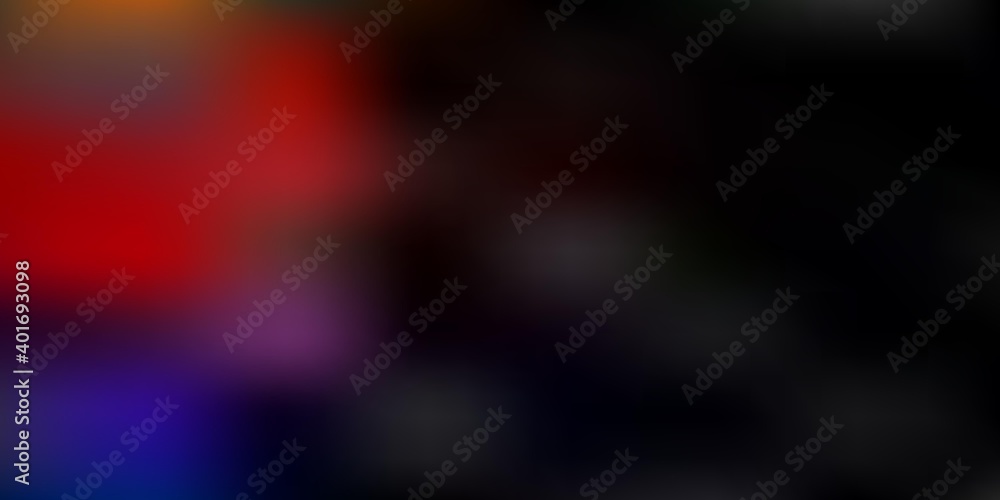 Obraz premium Dark multicolor vector blurred backdrop.