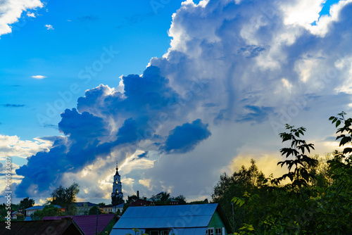 Architecture of the city of Nerekhta in Russia. photo