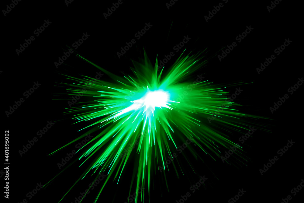 Obraz premium optical fiber light explosion effect