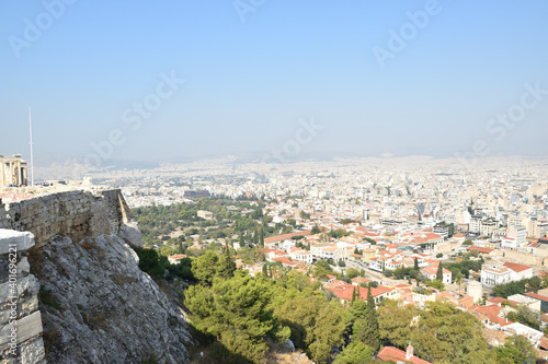 Vista de los principales monumentos y sitios de Atenas (Grecia). Acrópolis. Vistas de Atenas desde la Acropolis. © Oriol