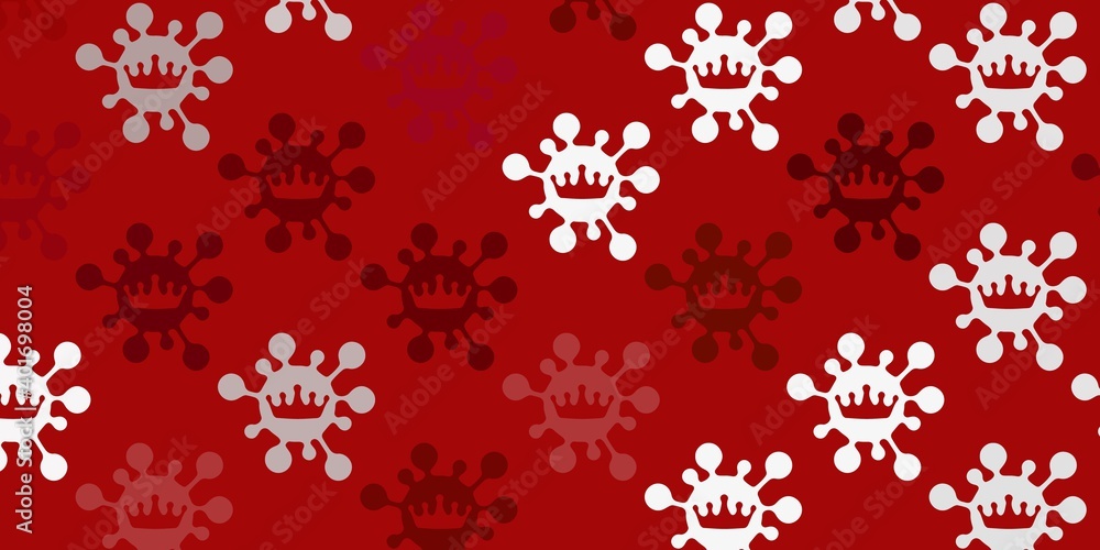 Light red vector texture with disease symbols. Light red vector texture with disease symbols.