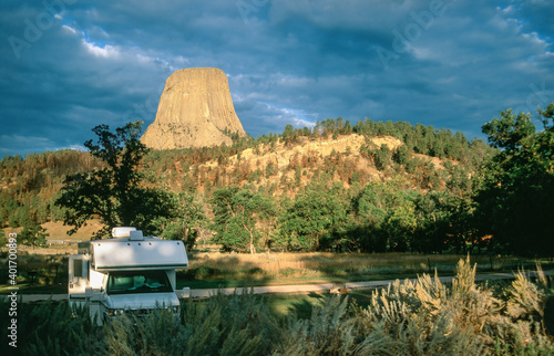 Valokuva View of Devils Tower National Monument, USA