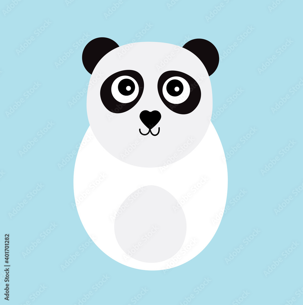 Cute cartoon panda animal. Vector illustration. Cute cartoon panda animal. Vector illustration.