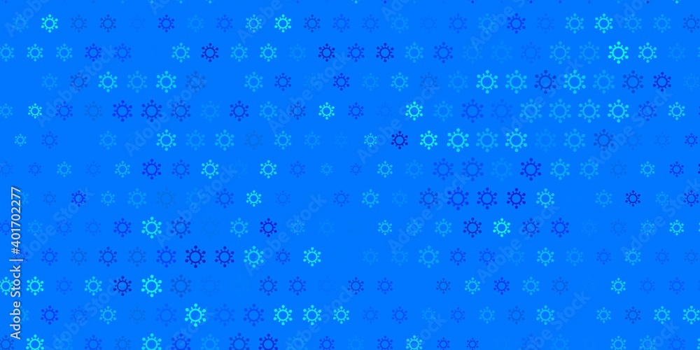 Dark blue, green vector texture with disease symbols. Dark blue, green vector texture with disease symbols.
