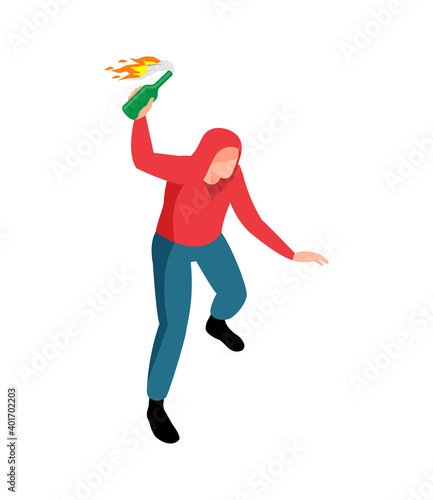 Molotov Cocktail Illustration