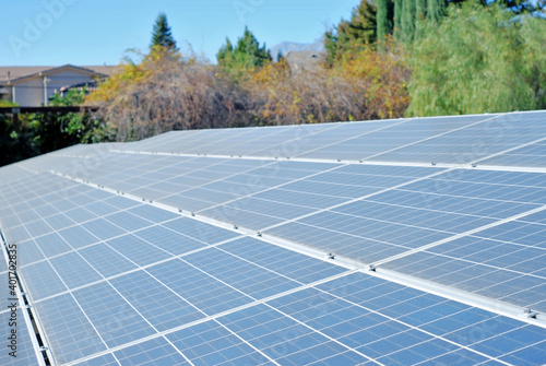 solar panels on a the ground