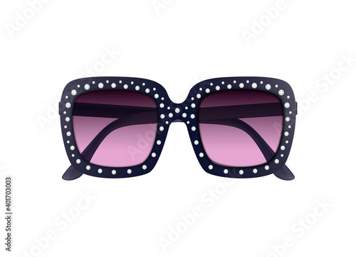 Realistic Sunglasses Illustration