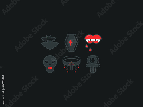 Vampire Icon Set