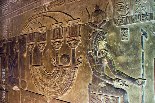 Temple of Hathor, Dendera, Temples of ancient Egypt, art of ancient Egypt, Ancient Egypt, ancient civilizations photo