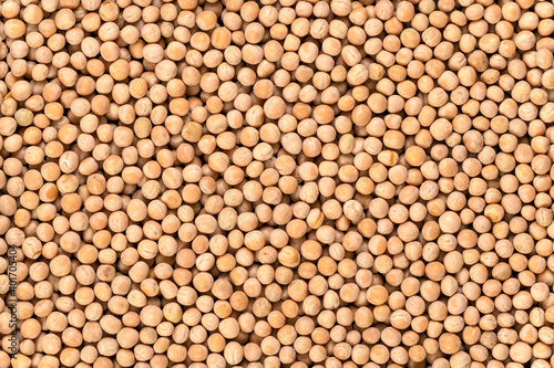 Whole yellow peas background and texture. Top view.