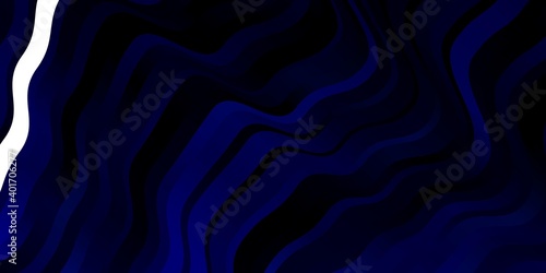 Dark BLUE vector backdrop with curves.