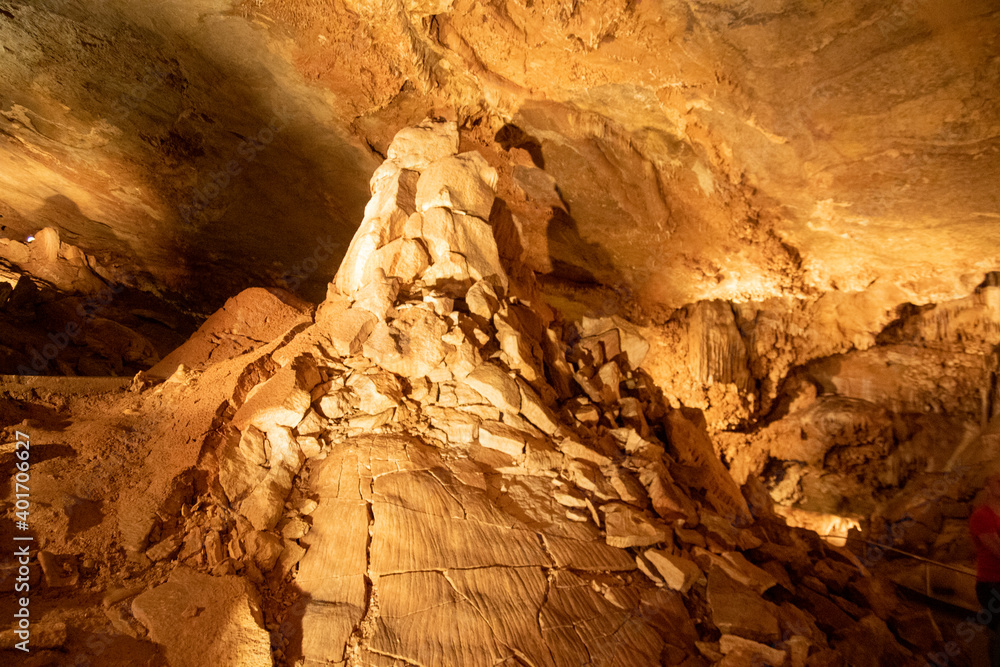 Stone decoration in Koneprusy caves in region known as Bohemian Karst, Czech Republic. Stone decoration in Koneprusy caves in region known as Bohemian Karst, Czech Republic.