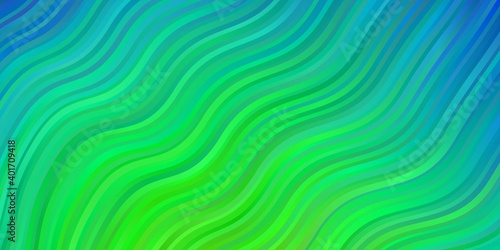 Light Blue, Green vector texture with circular arc. © Guskova