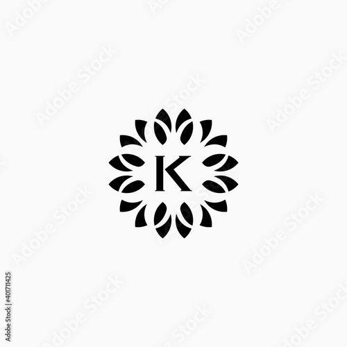 monogram letter K logo design, fashion inspiration