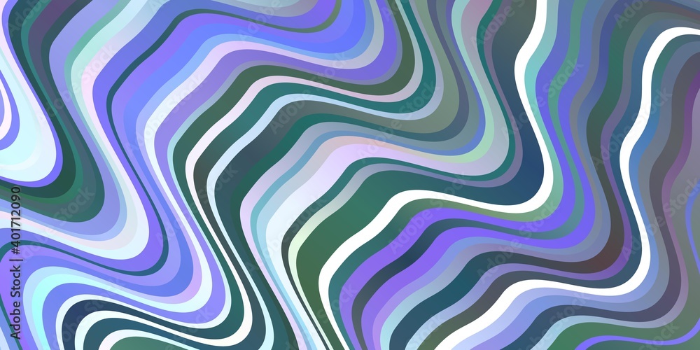 Light BLUE vector backdrop with bent lines. Light BLUE vector backdrop with bent lines.