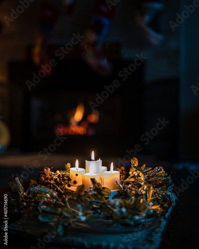 Advent candles & wreath 
