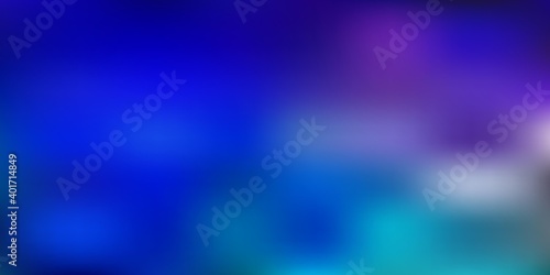 Dark pink, blue vector abstract blur drawing.