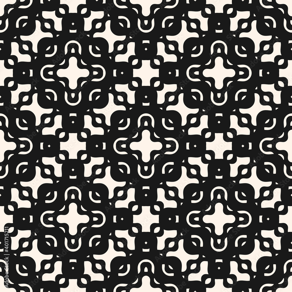 Vector mesh seamless pattern with thin plaited wavy lines. Black and white illustration of lace, mesh, net, grid, fishnet. Subtle monochrome background texture. Repeat design for decor, cover, print Vector mesh seamless pattern with thin plaited wavy lines. Black and white illustration of lace, mesh, net, grid, fishnet. Subtle monochrome background texture. Repeat design for decor, cover, print