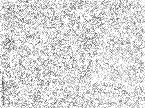 black and white snow seamless pattern background illustration. Digital painting