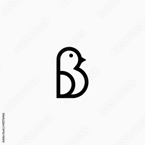 BIRD letter monogram logo design inspiration