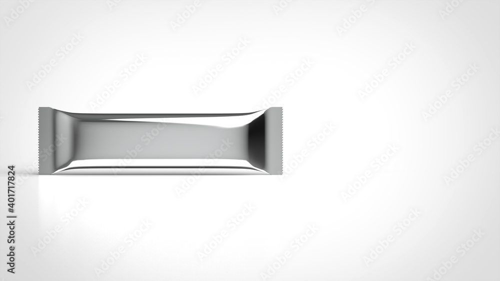 chocolate bar package white background one left front 3D Render chocolate bar package white background one left front 3D Render