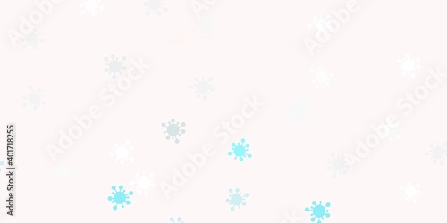 Light pink, green vector texture with disease symbols.