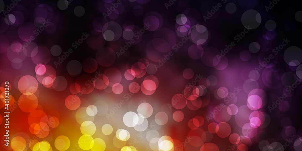 Light Pink, Yellow vector background with spots. Light Pink, Yellow vector background with spots.