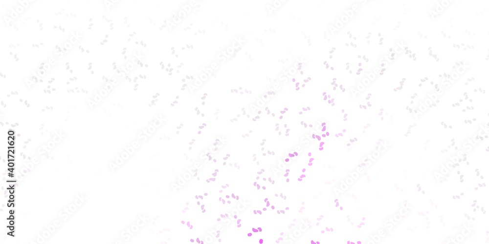 Light purple vector pattern with abstract shapes.