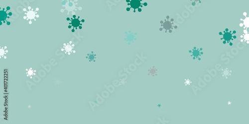 Light green vector texture with disease symbols.