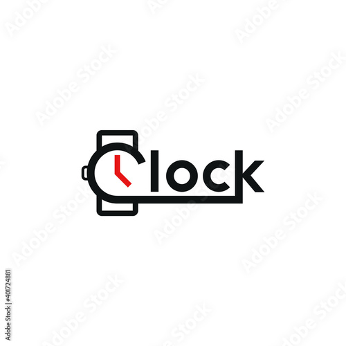 Clock shaped letter C, business logo design.