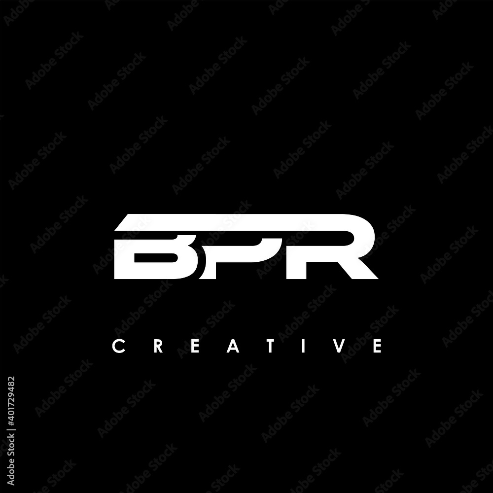 BPR Letter Initial Logo Design Template Vector Illustration Stock ...