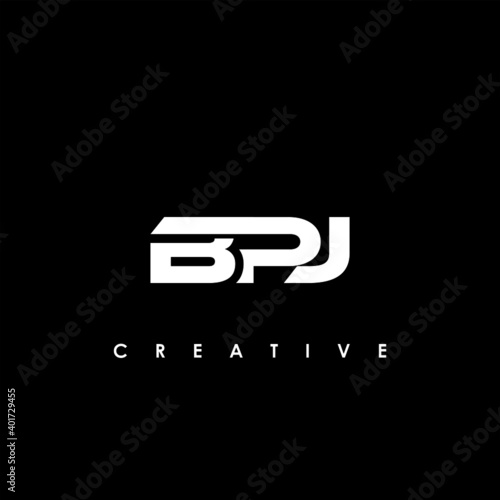 BPJ Letter Initial Logo Design Template Vector Illustration 