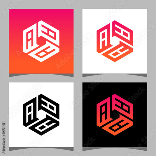 Creative initial letter AAA logo design concept