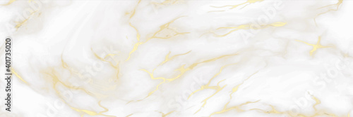 Marble background. White and gold colors, decorative stone material, luxury golden texture design for invitation and advertising, abstract bohemian interior pattern vector elegant horizontal wallpaper