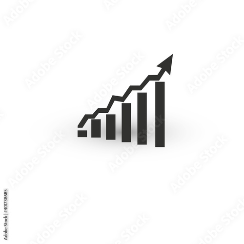Free Download picture uptrend vector, on white background - GFXLoad