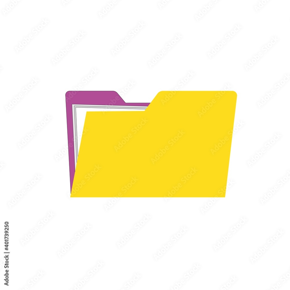 vector folder image on white background vector folder image on white background