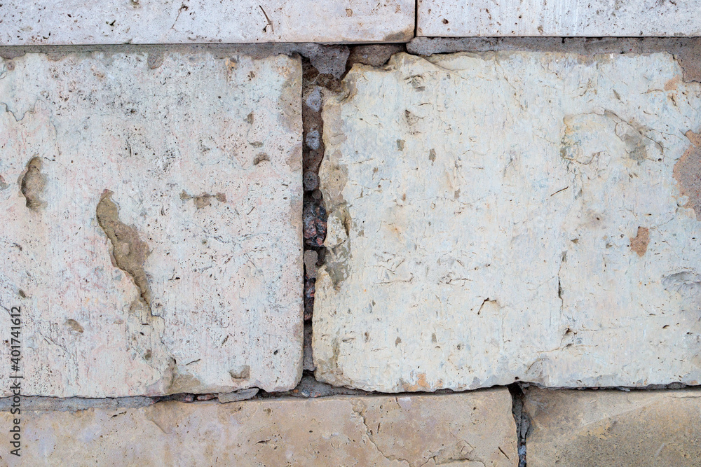 texture of granite slabs close up